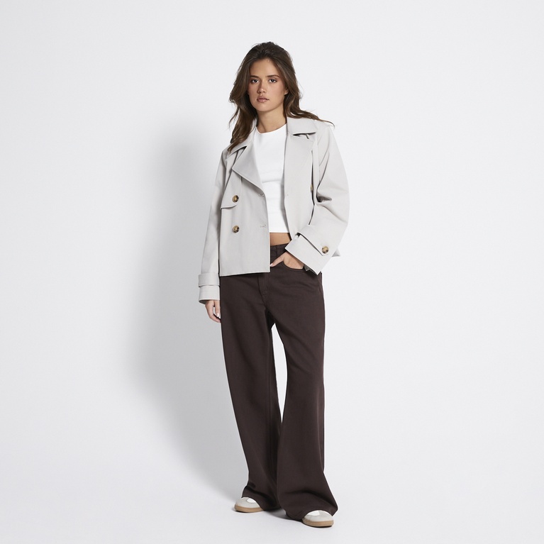 Short trench coat "Brooklyn" Beige